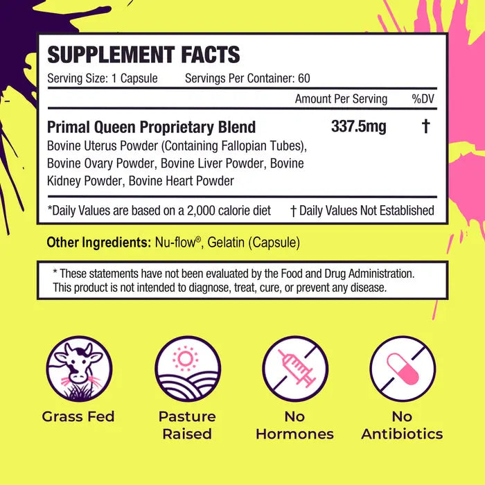 Primal Queen Grass Fed Beef Organ Supplement