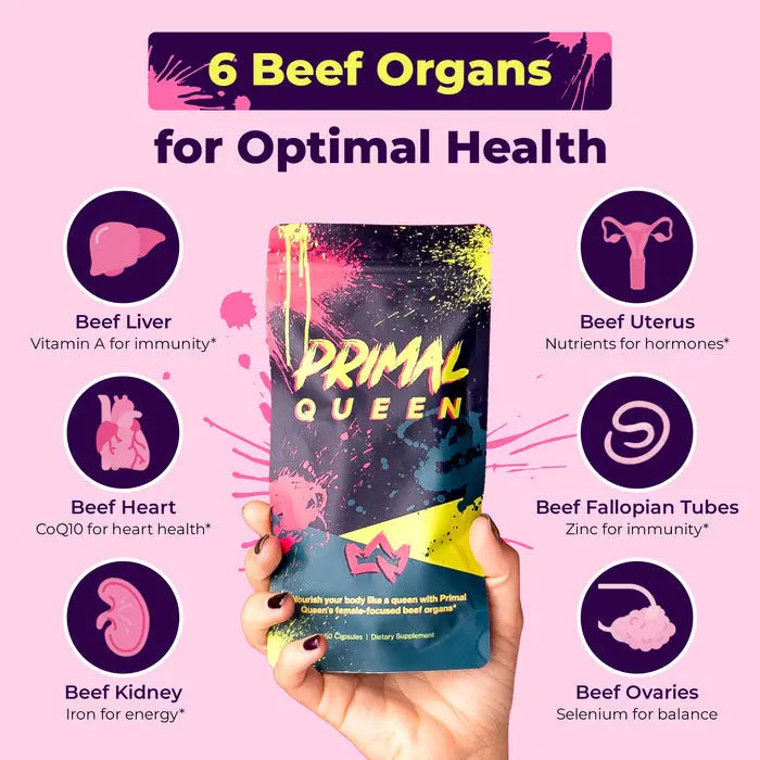 Primal Queen Grass Fed Beef Organ Supplement